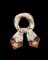 Wonderland Scene Ivory Square Scarf