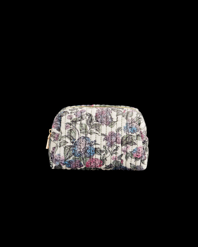 Hydrangea Small Quilted Makeup Bag