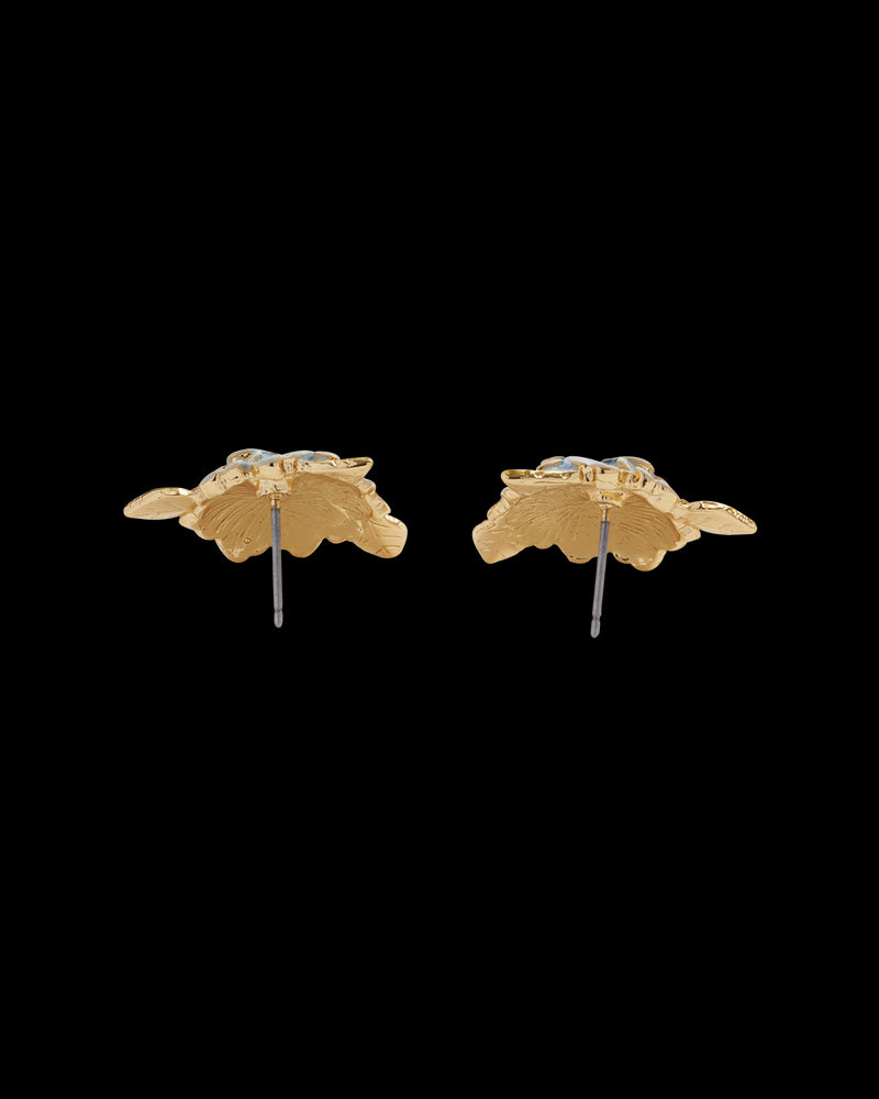 Enamel Hydrangea Earrings