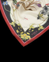 Wonderland Scene Ivory Square Scarf