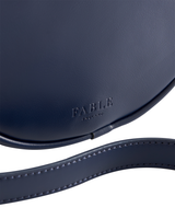 Chloe Giordani Dormouse Embroidered Round Saddle Bag - Navy
