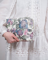 Hydrangea Large Quilted Makeup Bag