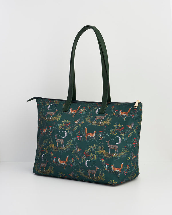 Into the Woods Large Green Grab Tote