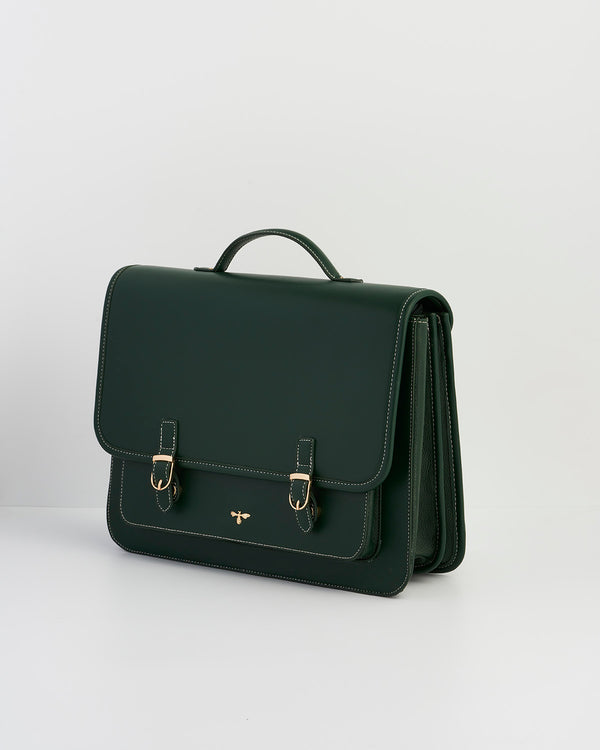 Into the Woods Green Large Satchel Backpack