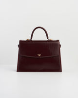 Ruby Cherry Red Structured Medium Tote