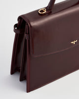 Ruby Cherry Red Structured Medium Tote