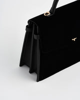 Black Structured Medium Tote