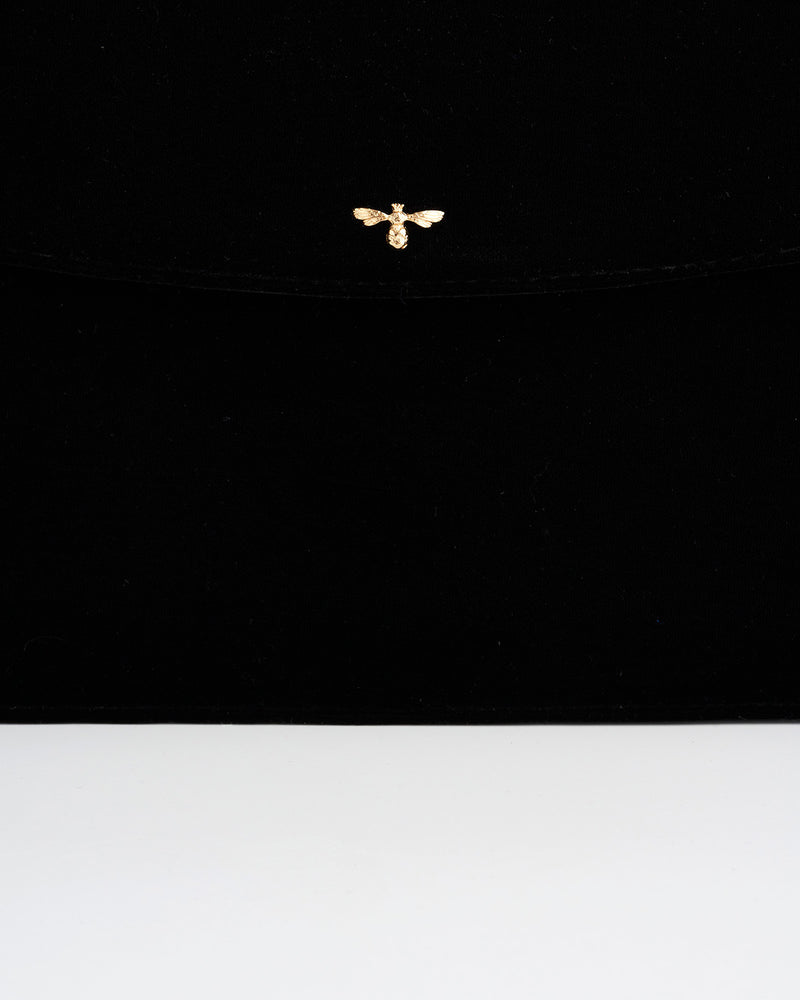 Black Structured Medium Tote