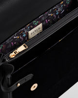 Black Structured Medium Tote