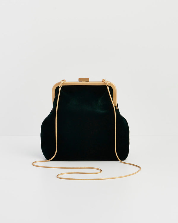 Into The Woods Green Clutch Bag