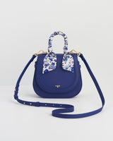 Blue Top Handle Saddle Bag