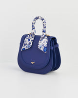 Blue Top Handle Saddle Bag