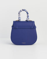 Blue Top Handle Saddle Bag