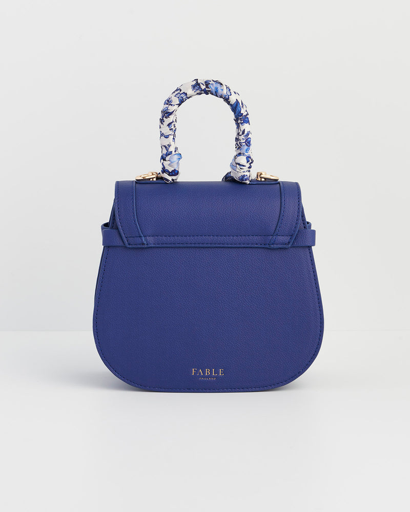 Blue Top Handle Saddle Bag