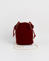 Red Velvet Bucket Bag