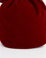 Red Velvet Bucket Bag