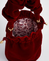 Red Velvet Bucket Bag