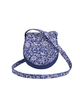 Floral Blue Saddle Bag