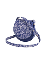 Floral Blue Saddle Bag