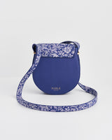 Floral Blue Saddle Bag