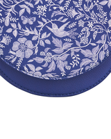 Floral Blue Saddle Bag