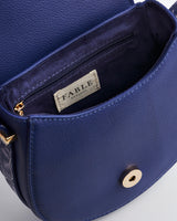 Floral Blue Saddle Bag
