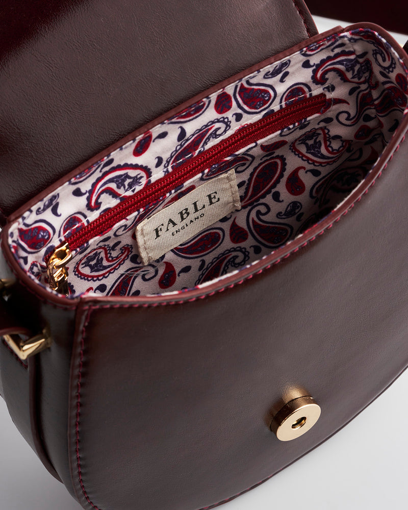 Cherry Red Saddle Bag