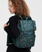 Into the Woods Green Buckle Medium Backpack