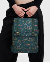 Into the Woods Green Buckle Medium Backpack
