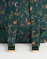 Into the Woods Green Buckle Medium Backpack