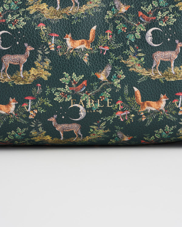Into the Woods Green Small Pouch