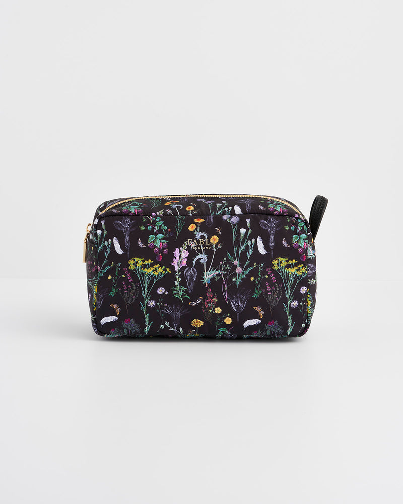 Wilderness Black Cosmetic Bag