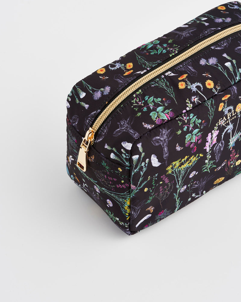 Wilderness Black Cosmetic Bag