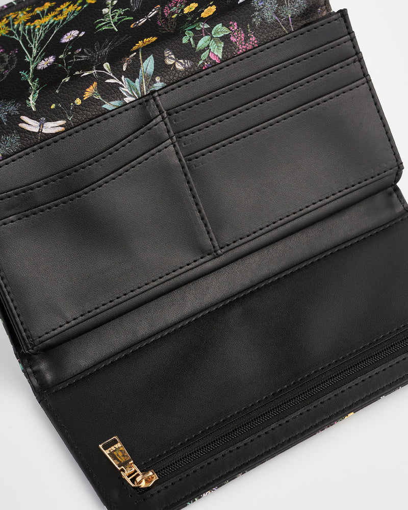 Wilderness Black Large Purse