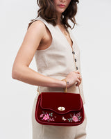 Floral Bloom Embroidered Crossbody