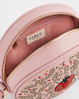 Ladybug Embroidered Circle Bag