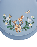 Fable England x Peter Rabbit Blue Embroidered Saddle Bag