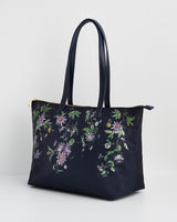 Passion Flower Navy Grab Tote