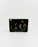 Sunflower Embroidered Pouch