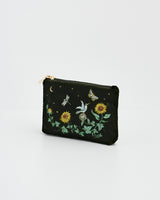 Sunflower Embroidered Pouch