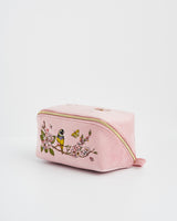 Love Scatter Embroidered Flat Cosmetic Bag