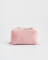 Love Scatter Embroidered Flat Cosmetic Bag