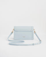 Blue Bird Embroidered Foldover Bag