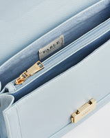 Blue Bird Embroidered Foldover Bag
