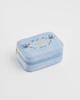 Forget Me Not Embroidered Jewellery Box