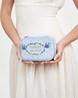 Forget Me Not Embroidered Jewellery Box