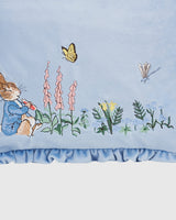 Fable England x Peter Rabbit Blue Velvet Embroidered Pouch