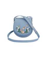 Fable England x Peter Rabbit Blue Embroidered Saddle Bag