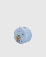 Fable England x Peter Rabbit Blue Embroidered Circle Jewellery Box