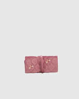 Bee Quilted Rose Jewellery Roll